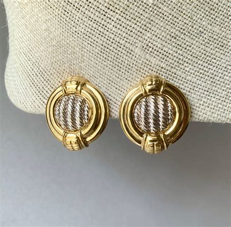 earrings givenchy|vintage gold givenchy earrings.